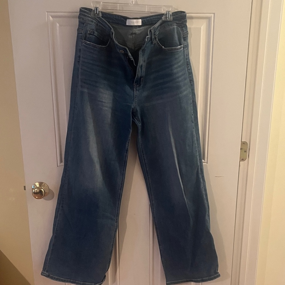 Blue Wide-Leg Jeans- Vervet Blue Brand